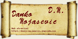 Danko Mojašević vizit kartica